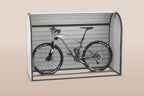 Fahrradgarage BikeBox 3 mit Mountainbike schützt zuverlässig vor Witterung und Diebstahl.